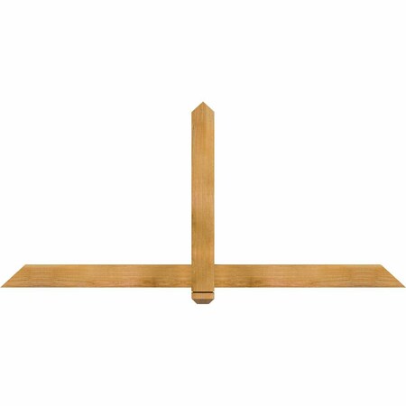 Ekena Millwork Eugene Rough Sawn Timber Gable Bracket, Western Red Cedar, 72"W x 33"H x 2"D x 4"F, 11/12 Pitch GBW072X33X0204EUG00RWR